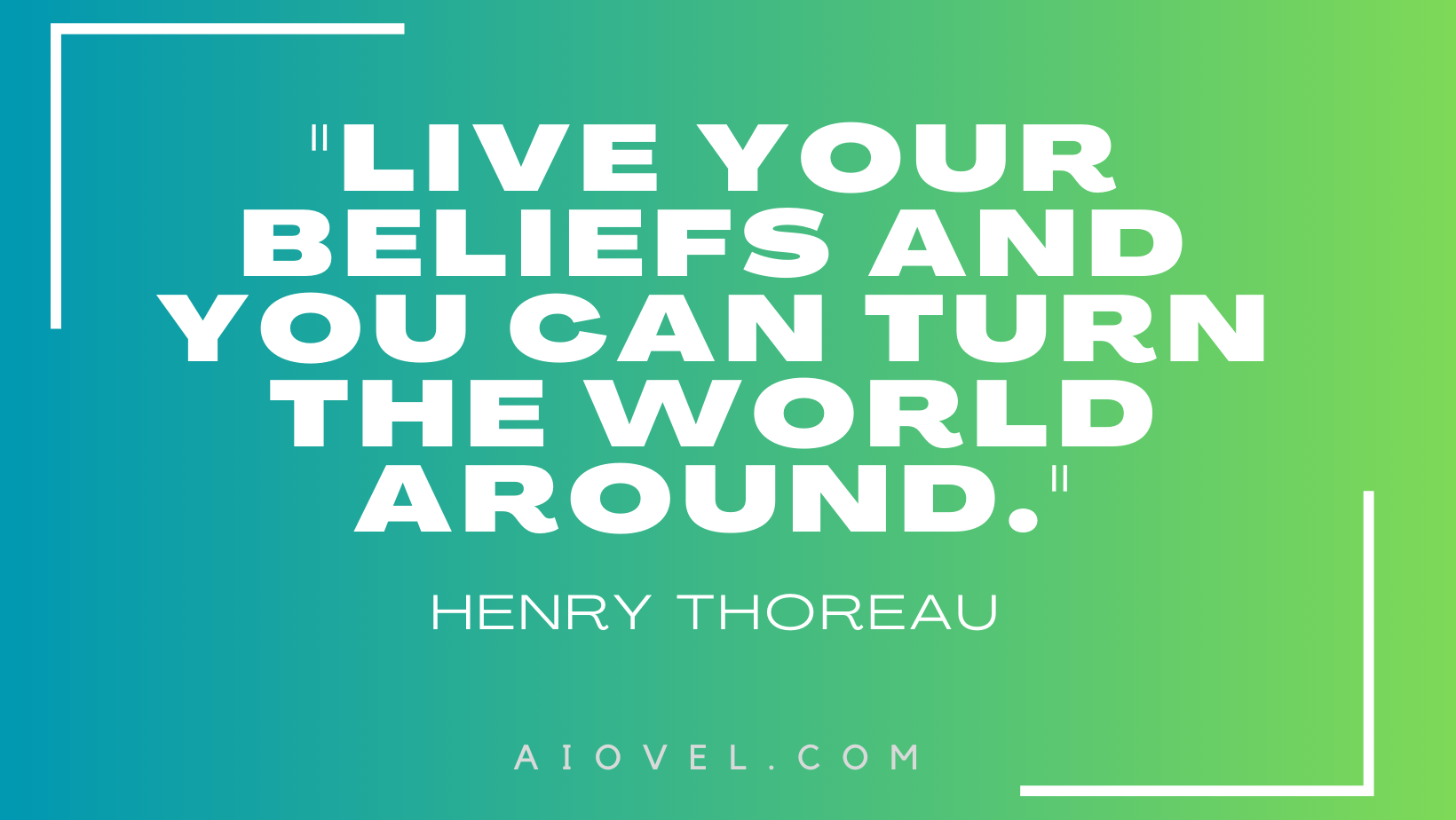 "Live your beliefs and you can turn the world around." - Henry David Thoreau 🌿
